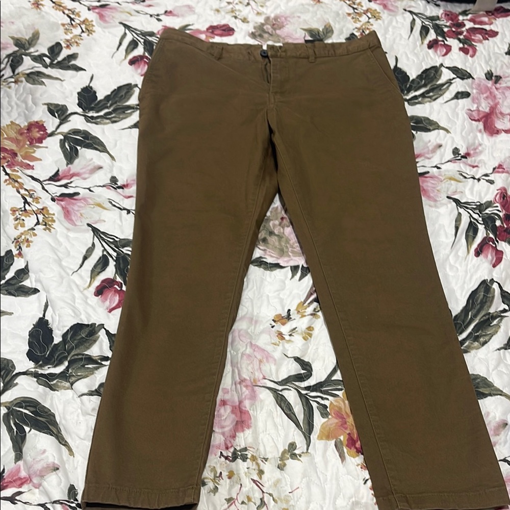 H&M Brown Chinos Versatile Slim Fit